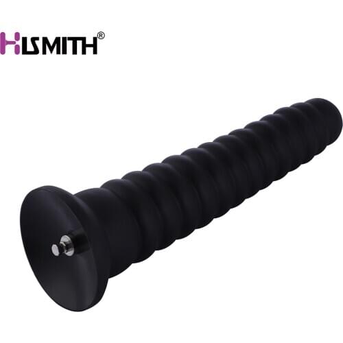 Hismith Tower Shape Anal Toy Suction Cup Base With KlicLok System For Premium Sex Machine Black 14-Section Beads 23cm Insertable