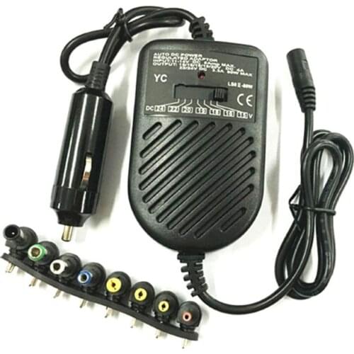 T3ED DC 80W Car Auto Universal Charger Power Supply Adapter Set For Laptop Notebook