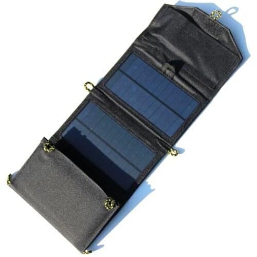 BUHESHUI 7W 5V Outdoor Solar Panel Charger For/iphone/ Mobile Phone/Power Bank USB Solar Battery Charger NEW High Quality
