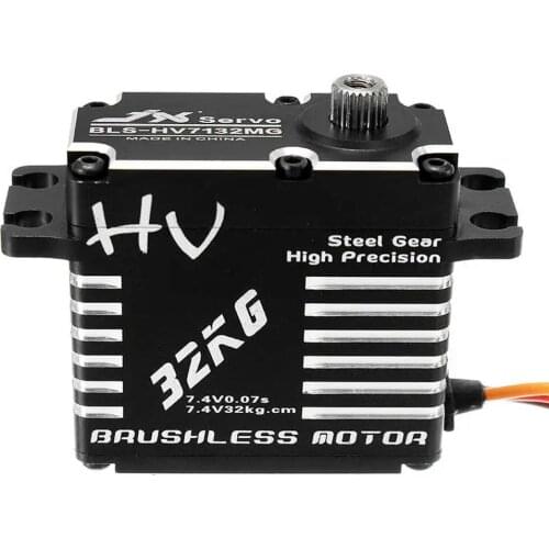 JX BLS-HV7132MG HV7132MG 32KG 180 Degrees HV High Steel Gear Digital Brushless Servo for 1/5 RC Car Truck Robot Airplane Drone