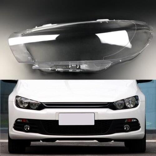 For Volkswagen VW Scirocco 2008~2014 Headlamp Lens Car Replacement Clear Auto Shell Car Headlight Covers