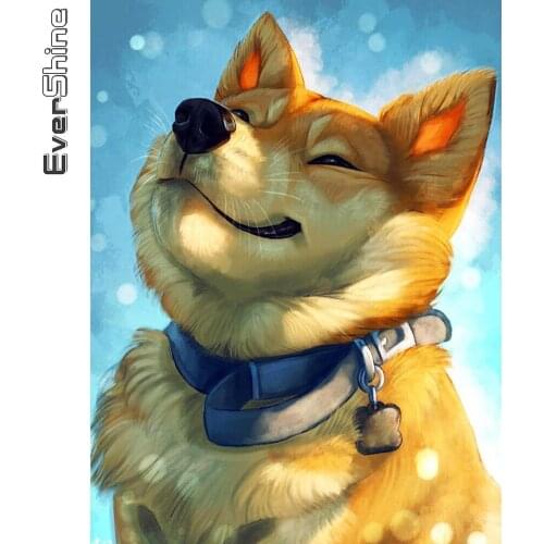 Evershine Diamond Painting Animal Cross Stitch Sale Diamond Mosaic Dog New Arrival Embroidery Rhinestone 5D DIY Childrens Gifts