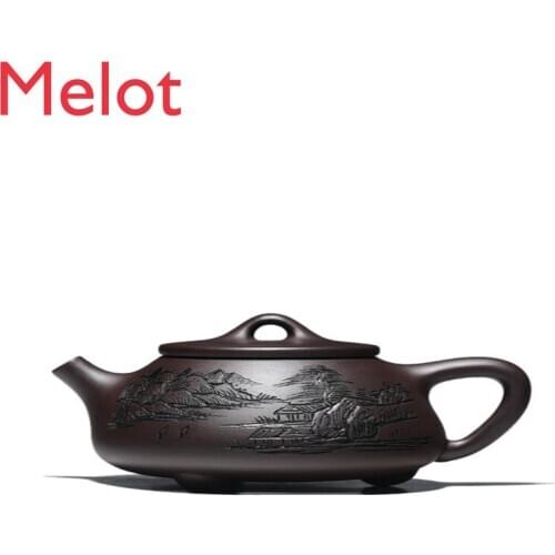 Yixing Clay Pot Pure Handmade Famous Gongfu Teapot Household Authentic Shipiao Teapot Tea Set Teapot Set