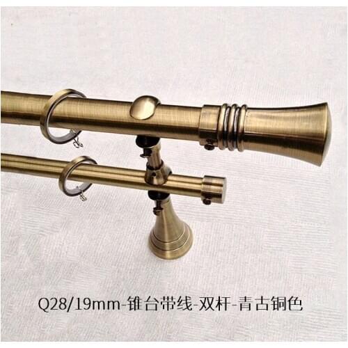 Window art direct European simple style curtain rod nano silencer Roman rod double rod and single rod