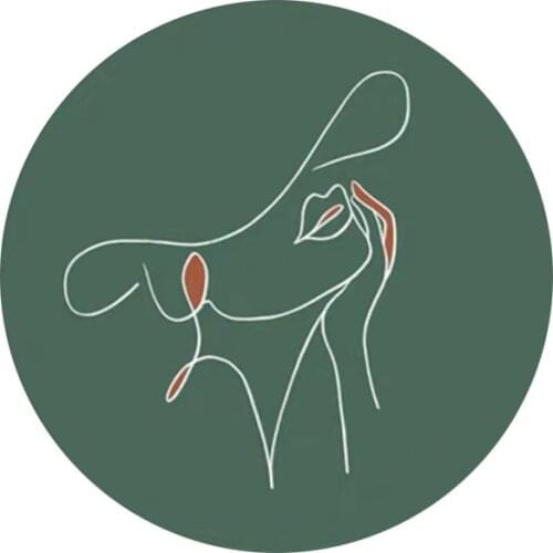 Face round Carpet Ins Creative Make-up Chair Floor Mat Niche Modern Light Luxury Swivel Chair Hanging Basket round Pad rugs rug