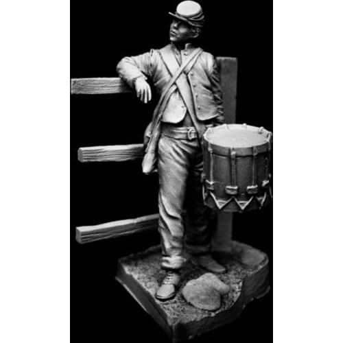 1/24 Resin Model figure GK Confederate Drummer Boy American Civil War Unassembled and unpainted kit
