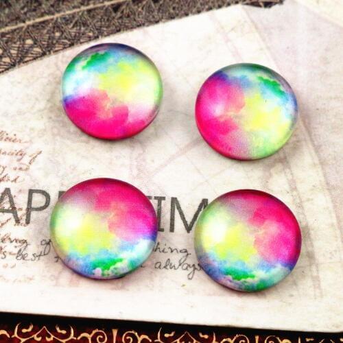 New Fashion 20pcs 12mm Handmade Photo Glass Cabochons E3-54