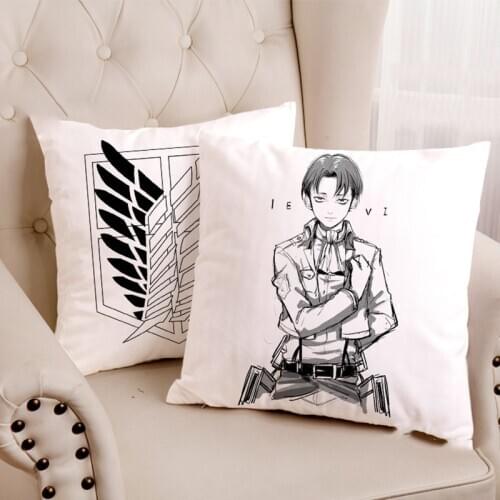 New Heichov Levi Ackerman Cotton Dolls Anime Attack On Titan 45 cm Plush Erwin Rivaill Survey Corps Stuffed Pillow Gift For Kids
