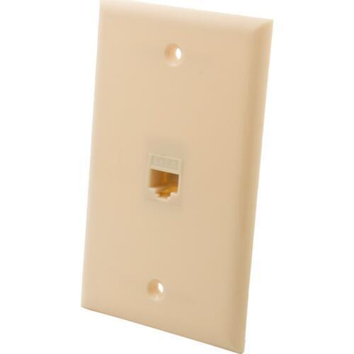 1 Gang Solid Style Ivory Color 1 2 3 4 6 8 12 Ports CAT6 RJ45 Female To Female Wall Plate