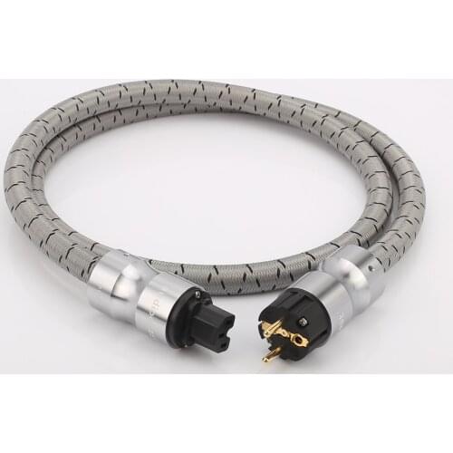 P105 Audiocrast HIFi Power Cable US AC Power Cord Schuko Audio CD Amplifier AMP US/EU power cables EU US Plug