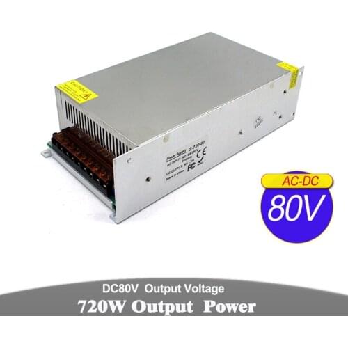 DC Power Supply Switch 80V 9A 720W UPS Driver Transformer 110V 220V AC DC80V SMPS For CNC Industrial Equipment Machinery