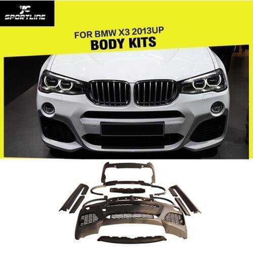 PP Car-styling Auto Car Bumper Body Kits Bumpers for BMW X3 2013UP