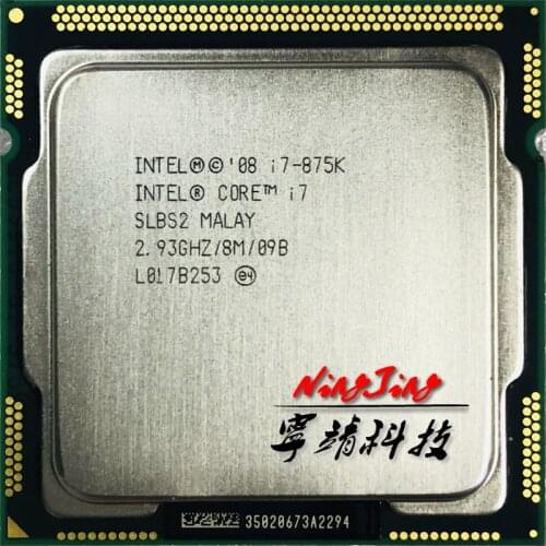 Intel Core i7-875K i7 875K i7 875 2.933 GHz Quad-Core Eight-Thread CPU Processor LGA 1156