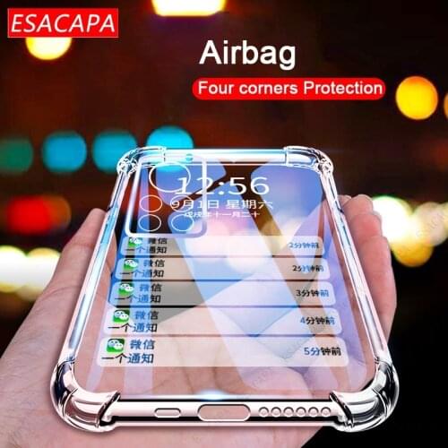 Transparent Shockproof Soft Case for Xiaomi Mi 10T Pro 5G Camera Lens Protection Four Corners Airbag Silicone Cover for Mi 10T