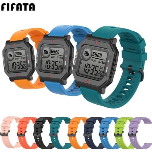 FIFATA Watch Band For Huami Amazfit Neo Replacement Wrist Strap Silicone Sport Bracelet For Xiaomi Amazfit Neo Watch Accessories