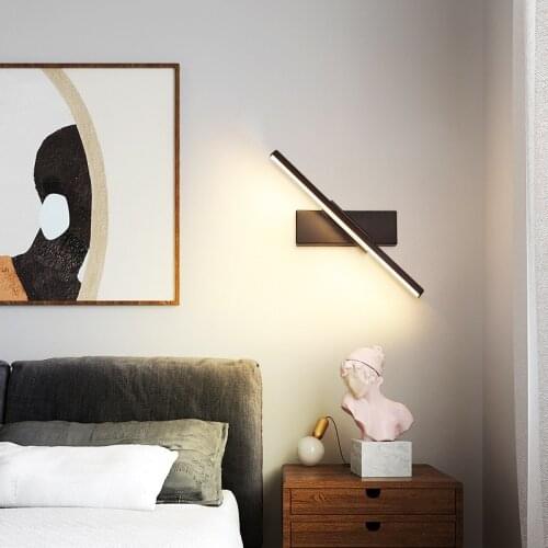 Modern Nordic Aluminum LED Wall Sconces Adjustable Study Reading Lamp Interior Lighting Teen Room Decoration Bedside Wall Lamp