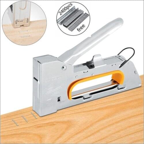 Sunshine Makita 1Pcs Nail Staple Gun Furniture Stapler for Wood Door Upholstery Framing Rivet Gun Kit Nailers Rivet 1008F Tool