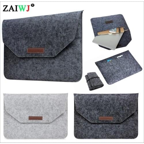 Laptop Bag For HUAWEI Xiaomi Notebook Computer For Macbook Air Pro Retina 11 12 13 14 15 15.6 16 inch Sleeve Case Felt bag Cover