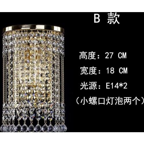 Led crystal wall lamp Wall lights luminaria home lighting living room modern WALL light lampshade for bathroom