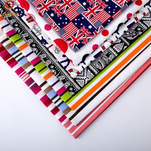 50cmx150cm Printed Canvas Cloth Cotton Linen Sewing Fabric For Sofa Cushion Pillowcase DIY Handmade Sewing