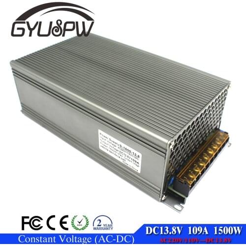 109A 1500W light Driver Transformer 110V 220V AC to DC 13.8V Switch Power Supply Adapter Converter For RGB LED Strip