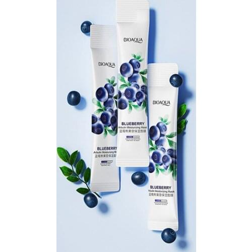 Blueberry Moisturizing Brighten Sleeping Mask For Facial Oil Control Repairing Refreshing Arbutin Face Care 20 Pcs