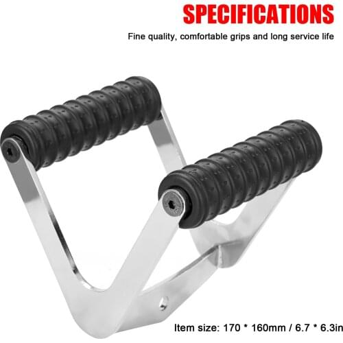 V-shaped Grip Bar Handle Cable Gym Pull Down Hand Grip for Pulley Cable Machine Biceps Triceps Back Muscle Training Bodybuilding