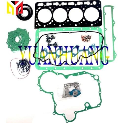 V3300 V3300-16V Engine Full Gasket Kit Overhual Set For KUBOTA Excavator Tractor Diesel Cylinder Head Valve Seal