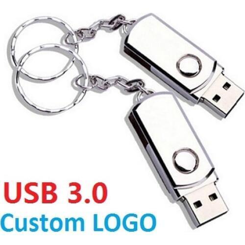 High speed Usb 3.0 flash memory Pendrive 8gb 16gb 32gb 64gb USB FLASH DRIVE 128gb Metal Pen Drive (Can customize LOGO)