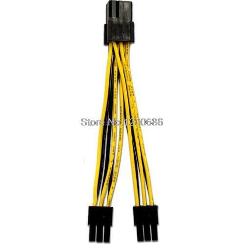 PCI Express Power Y-Splitter Cable 6-Pin Female to 2x 6-Pin Male