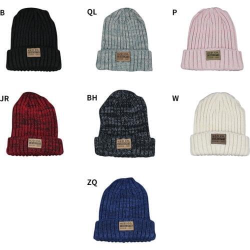 Female Unisex Cotton Blend Hat Solid Warm Soft HIP HOP Knitted Hats Men Winter Caps Women Beanies For Girls