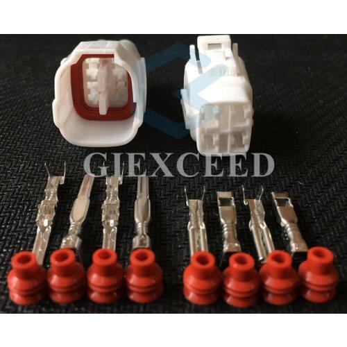 2 Sets 4 Pin 6180-4771 6188-0004 MT090 Sealed Motorcycle Connector Housing Automotive Wiring Harness Light Socket For Car