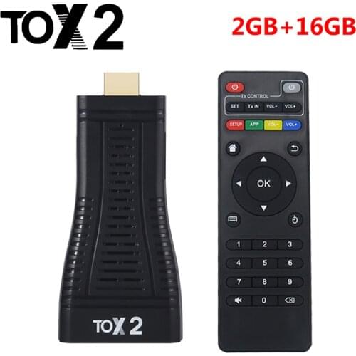 2021 TOX2 Android 10.0 Allwinner H313 Smart Tv Box 2.4G 5G Wifi DDR4 2GB Ram 16GB Rom BT4.0 4K Tv Stick PK TOX1 Set Top Box