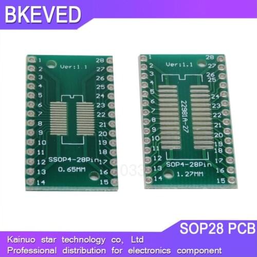 5PCS TSSOP28 SSOP28 SOP-28 SOP28 to DIP28 Transfer Board DIP Pin Board Pitch Adapter