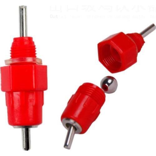 500 PCS Chicken nipple drinkers Red Ball nipple Chicken feeder Hanging drinking cup Chicken Equipment