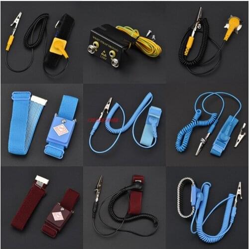 Weites Anti-Static Wrist Band with Rope Tester Wired Bracelet Wrist Strap Alarm Online Monitor