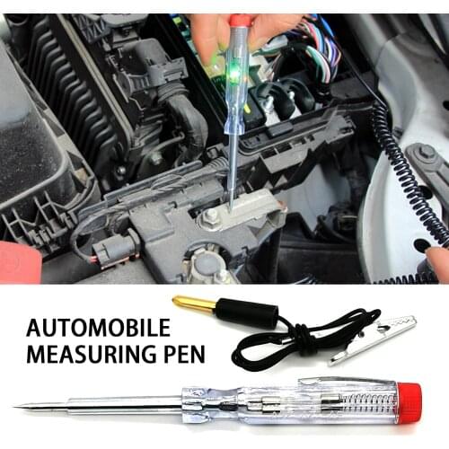 DC 6V-24V Car Tester Fuses And Light Socket Tester Transparent Circuit Test Pen For Car Motorcycle Small Engines Diagnostic Tool