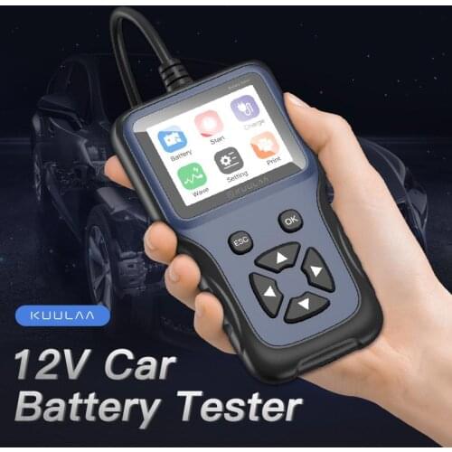Car Battery Tester Charger Analyzer 12v 2000cca Voltage Battery Test Motorcycle Detector Charging Cricut Load Tools