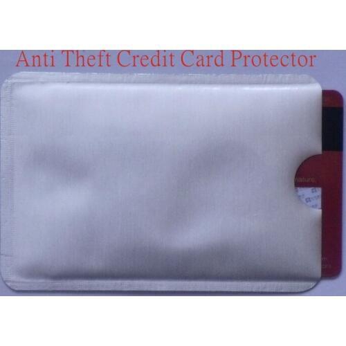 Free Shipping 1000pcs Anti Theft Aluminum RFID Blocking Sleeve for Credit Card Protect your money and ID, OEM welcome
