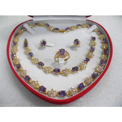 Free shipping New style Natural noble jewelry>>>>womens jewelry stone yellow Necklace Bracelet Earring Ring sets