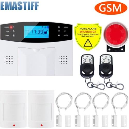 Wireless Smart Home GSM Security Alarm System SMS APP Control House Motion Detector Sensor Burglar Signal Device IP Camere