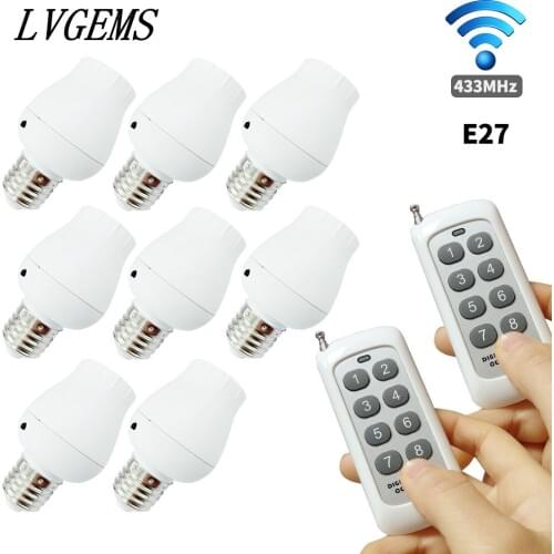 Wireless Remote Control Lamp Holder Can Be Matched With The RF433 Remote Control To Control The Light Switch Home Lmprovement
