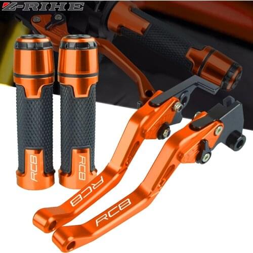 For RC8 2009-2016 2015 2014 2013 2012 2011 2010 Motorcycle Accessories CNC Brake Clutch Lever Handlebar Knobs Handle Hand Grips