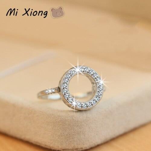 Mi Xiong 925 Sterling Silver Designer Unique Craft Hollow Diamond Woman Rings Creative Charm Ladies Prom Gift Brand Fine Jewelry