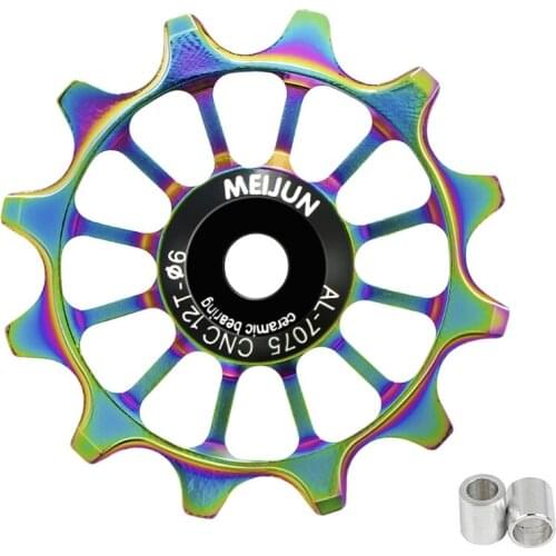 M89D 12T Positive Negative Bicycle Derailleur Guide Wheel Ceramic Bearing Bike Pulley