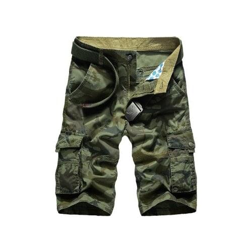 2020 New Loose Cargo Shorts Men Camouflage Army Military Casual Shorts homme 100% Cotton High Quality Tactical Short Tooling