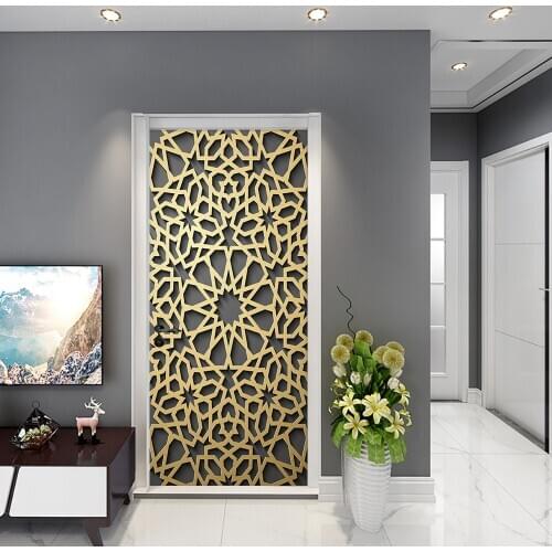 Muslim Religious Style PVC Door Stickers Home DIY Renew Door Sticker Living Room Decor Home Decoration Accessories