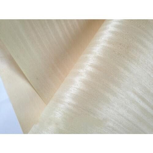 Natural Genuine Ayus Wood Veneer Slice for Furniture about 38cm x 2.5 Meters 0.2mm Ivory