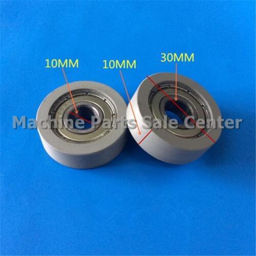 SWMAKER 10*30*10mm F type plastic nylon package pulley with bearing 6000 Polyurethane for flat Flat roller wheel