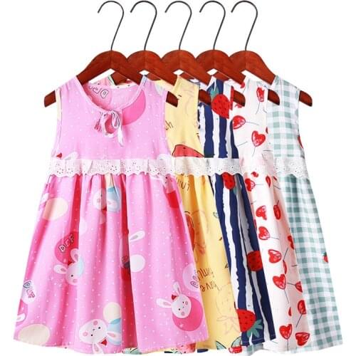 Girls Nightgown Pajamas kids Cotton Bohemian Summer Beach Sundress Pyjamas Little Girl Sleeping Nightdress 6 8 10 12 14 Years